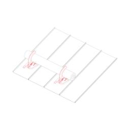 Płytka montażowa na uchwyt bala system zabezpieczający  - Aluminium powlekane
W.15  - Antracyt W.15  -  Obraz 2