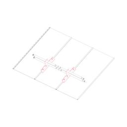 Łapacz śniegu dwu rurowy  - Ocynkowana stal powlekana  - Srebrny  -  Obraz 4