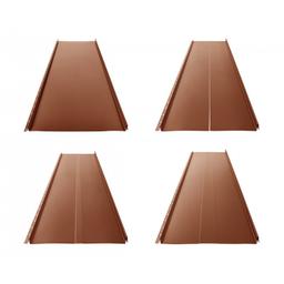 Panel dachowy CLICK 205 P, R, T25, T58  - Ocynkowana stal powlekana  - Ceglasty  -  Obraz 1