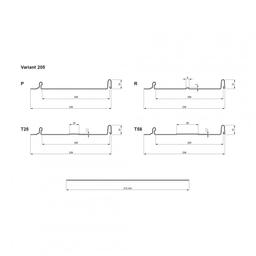 Panel dachowy CLICK 205 P, R, T25, T58  - Ocynkowana stal powlekana
MATT  - Czerwony MATT  -  Obraz 2
