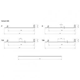 Panel dachowy CLICK 306 P, R, T25, T58  - Ocynkowana stal powlekana
MATT  - Czarny MATT  -  Obraz 2