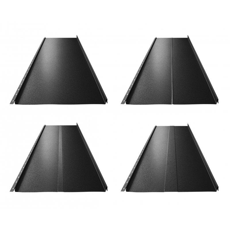 Panel dachowy CLICK 306 P, R, T25, T58  - Ocynkowana stal powlekana
MATT  - Czarny MATT  -  Obraz