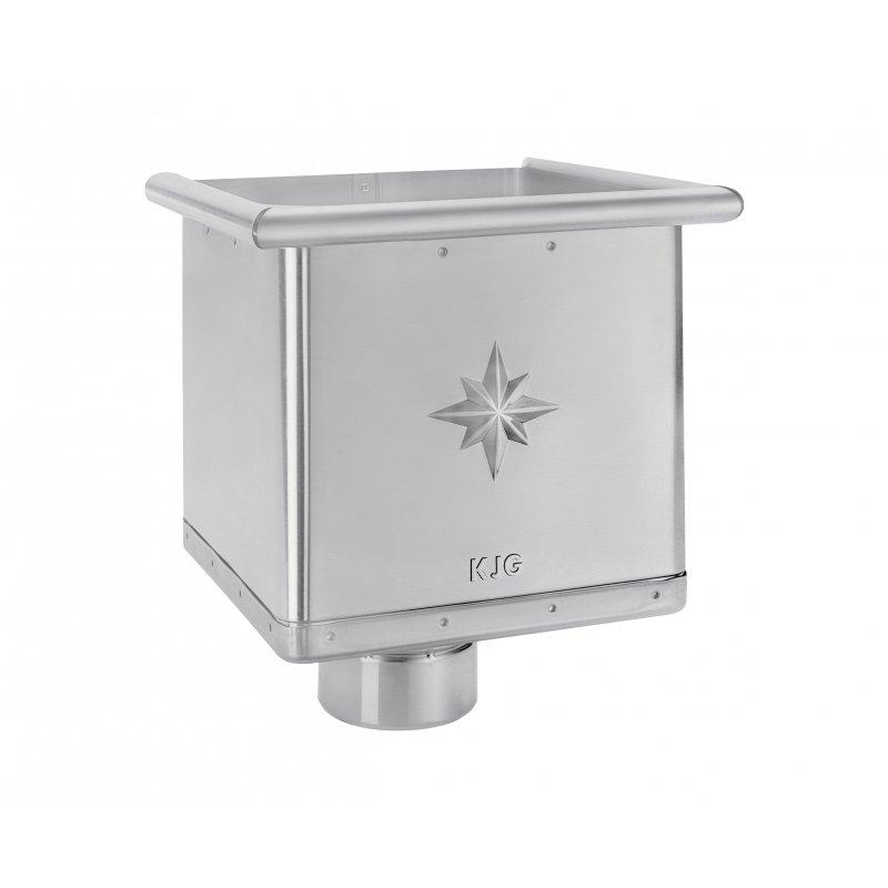 Kosz zlewowy kubiczny  - Ocynkowana stal powlekana  - Srebrny  -  Obraz