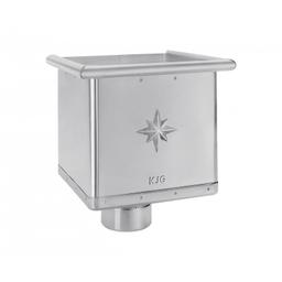 Kosz zlewowy kubiczny  - Ocynkowana stal powlekana  - Srebrny  -  Obraz 1