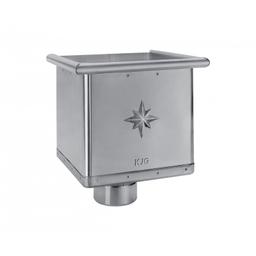 Kosz zlewowy kubiczny  - Ocynkowana stal powlekana  - Szary  -  Obraz 1