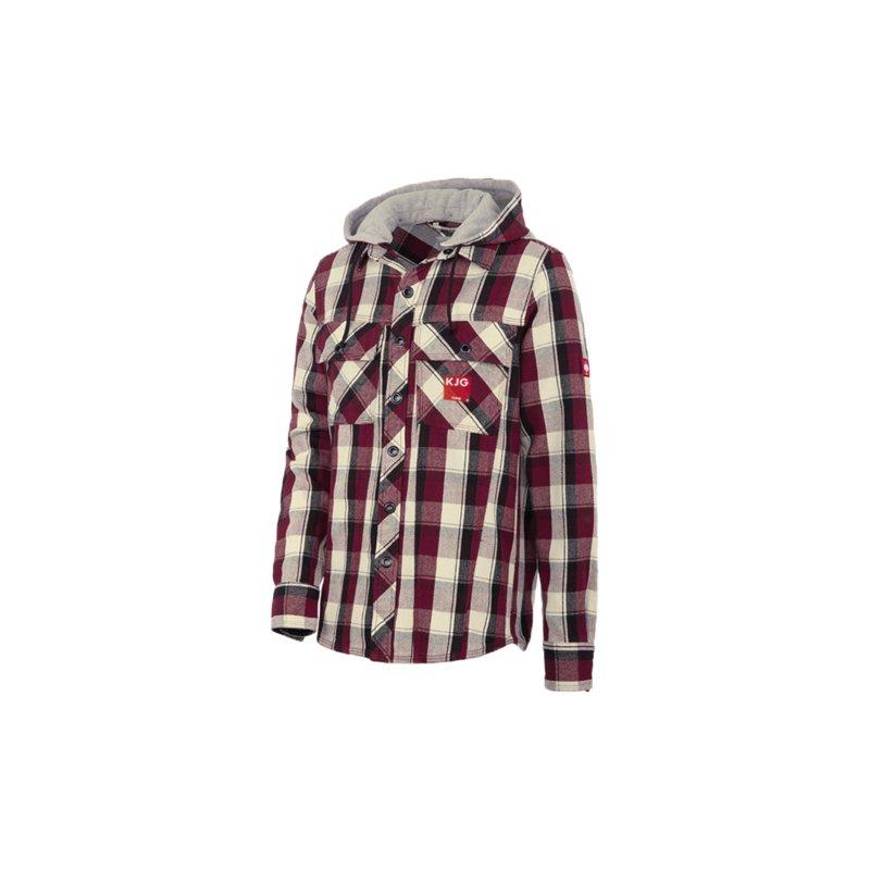 Koszula z kapturem rubinowy  - 100 % bawełna (ok. 280 g/m²)  - Rubinowy/Czarny/Naturalny  -  Obraz