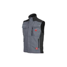 Kamizelka softshell szaro-czarna  - 100 % poliester (ok. 310 g/m²)  - Szaro/Czarny  -  Obraz 1