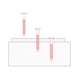 Gwóźdź papowy pierścieniowy  - Ocynkowana stal  - Natur  -  Obraz 3