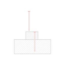 Gwóźdź budowlany z łbem 10 mm  - Miedź  - Natur  -  Obraz 3