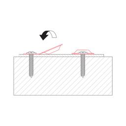 Zaślepka montażowa z podkładką 20/3  - Ocynkowana stal powlekana  - Niebieski ciemny  -  Obraz 3