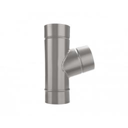 Trójnik 72°  - Aluminium powlekane  - Srebrny ciemny  -  Obraz 2