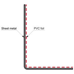Listwa narożna wewnętrzna pokryta tworzywem  - Szary  -  Obraz 2