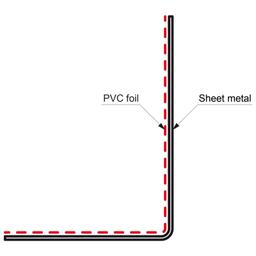 Listwa zewnętrzna narożna pokryta tworzywem  - Szary  -  Obraz 2