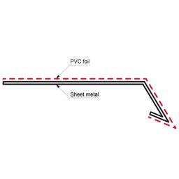 Pas nadrynnowy  pokryty tworzywem  - Antracyt  -  Obraz 2