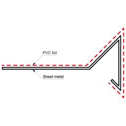 Wiatrownica pokryta tworzywem  - Szary  -  Obraz 2