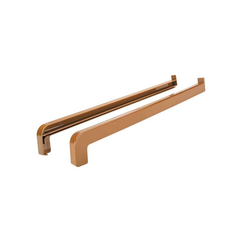 Zakończenie na parapet L+P  - PVC  - Brąz  -  Obraz