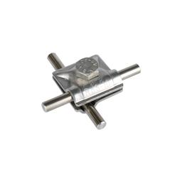 Złącze krzyżowe ze stali nierdzewnej 8,0-10,0 mm  - Stal nierdzewna  - Natur  -  Obraz 1