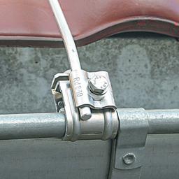 Uchwyt rynnowy pod drut odgromowy ze stali nierdzewnej  - Stal nierdzewna  - Natur  -  Obraz 2