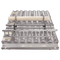 Uchwyt rury do łapacza śniegu  - Aluminium – Natur  - Ocynkowana stal powlekana – Testa di Moro  -  Obraz 2