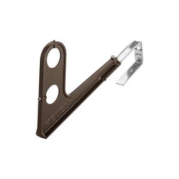 Uchwyt rury do łapacza śniegu  - Aluminium – Natur  - Ocynkowana stal powlekana – Testa di Moro  -  Obraz 1