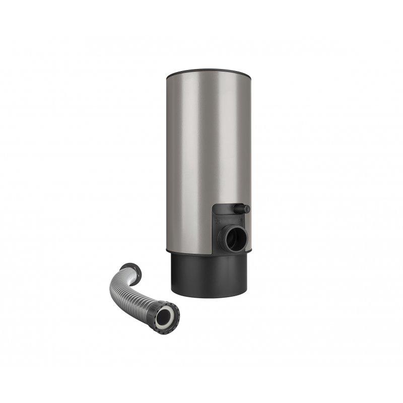 Łapacz wody z wężem i przyciskiem  - Aluminium – Natur  - Ocynkowana stal powlekana – Srebrny ciemny – P.20  -  Obraz