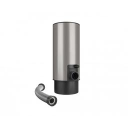 Łapacz wody z wężem i przyciskiem  - Aluminium – Natur  - Ocynkowana stal powlekana – Srebrny ciemny – P.20  -  Obraz 1