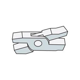 Cęgi płaskie „noski“ przetykane z ząbkami  - Stal węglowa  -  Obraz 2