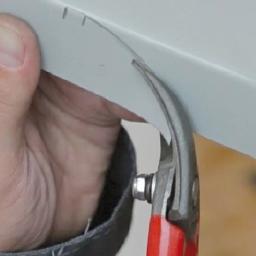 Nożyce do blachy łukowe wygięte otworowe L  - Wysokostopowa stal narzędziowa  -  Obraz 2