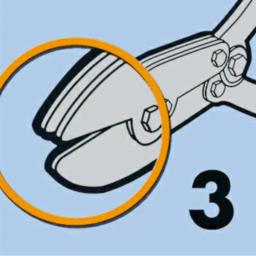 Szczypce do karbowania z 3 zębami  - Stal  -  Obraz 2