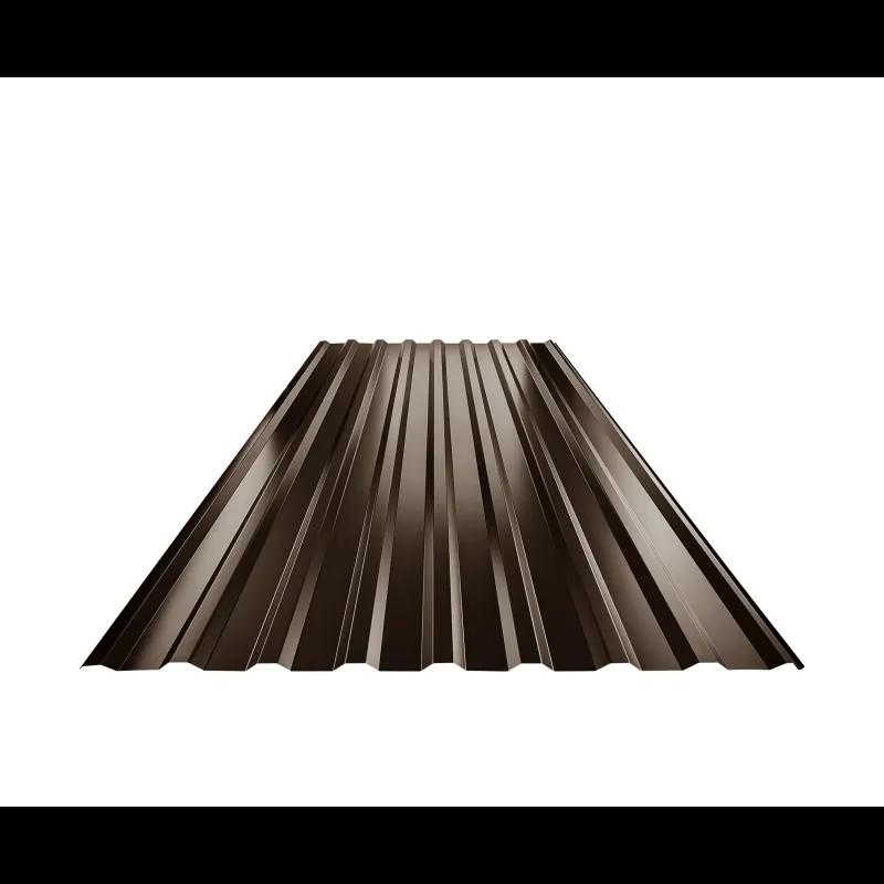 Trapez dachowy TR 18A  - Ocynkowana stal powlekana  - Ciemno brazowy ČOKO  -  Obraz