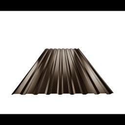 Trapez elewacyjny TR 18B  - Ocynkowana stal powlekana  - Ciemno brazowy ČOKO  -  Obraz 1