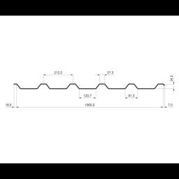 Trapez dachowy TR 35A  - Aluzink  - Natur  -  Obraz 2