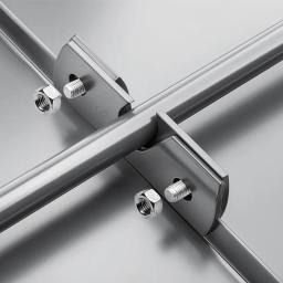 Zacisk łapacza śniegu na rąbek stojący  - Aluminium – Natur  - Ocynkowana stal powlekana – Ciemno brazowy ČOKO  -  Obraz 3