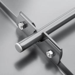 Zacisk łapacza śniegu na rąbek stojący  - Aluminium – Natur  - Ocynkowana stal powlekana – Ciemno brazowy ČOKO  -  Obraz 4