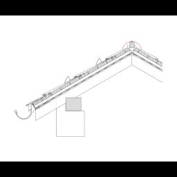 Gąsior dachowy  - Ocynkowana stal powlekana  - Antracyt  -  Obraz 2