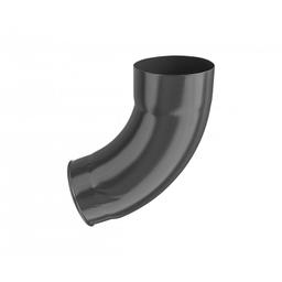 Kolano wylewowe 72°  - Ocynkowana stal powlekana  - Antracyt  -  Obraz 1