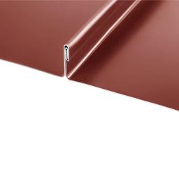 Profil FALZ z podwójnym rąbkiem stojącym  - Ocynkowana stal powlekana  - Czerwony  -  Obraz 2