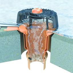 BIT wpust dachowy pionowy z kołnierzem  - Poliamid  - Czarny/Pomarańczowy  -  Obraz 2