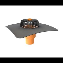 FPO wpust dachowy z kołnierzem pionowy  - Poliamid  - Czarny/Pomarańczowy  -  Obraz 1