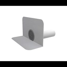 PVC gargulec okrągły z kołnierzem  - PVC  - Biały  -  Obraz 1