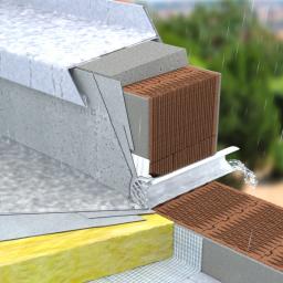 FPO gargulec okrągły z kołnierzem  - PVC  - Biały  -  Obraz 2