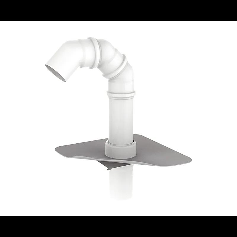 PVC wlot kablowy z kołnierzem  - PVC  - Biały  -  Obraz