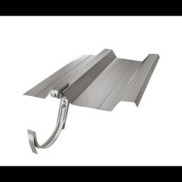 Hak dachowy do blachy trapezowej  - Ocynkowana stal powlekana  - Srebrny ciemny – P.20  -  Obraz 2