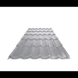 Blachodachówka UNI 1  - Aluminium powlekane  - Srebrny  -  Obraz 1