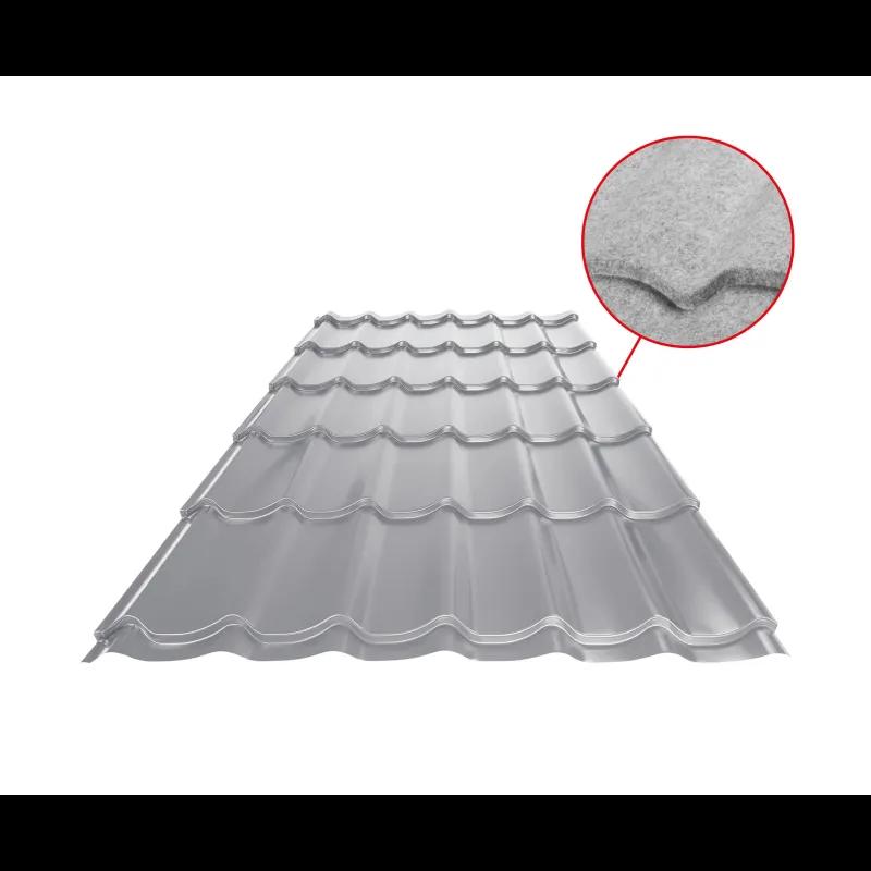 Blachodachówka UNI 1 SQ (sound – aqua)  - Aluminium powlekane  - Srebrny  -  Obraz