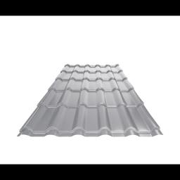 Blachodachówka UNI 2  - Aluminium powlekane  - Srebrny  -  Obraz 1