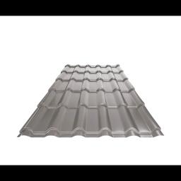 Blachodachówka UNI 2  - Aluminium powlekane  - Srebrny ciemny  -  Obraz 1