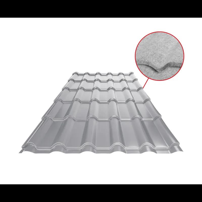 Blachodachówka UNI 2 SQ (sound – aqua)  - Aluminium powlekane  - Srebrny  -  Obraz