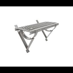 Stopień kominiarski do blachodachówki UNI  - Aluminium powlekane  - Srebrny ciemny  -  Obraz 1