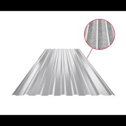Trapez dachowy z przetłoczeniem TR 18A SQ (sound – aqua)  - Aluminium powlekane  - Srebrny  -  Obraz 1
